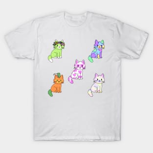 Kitties Sticker Pack 4 T-Shirt